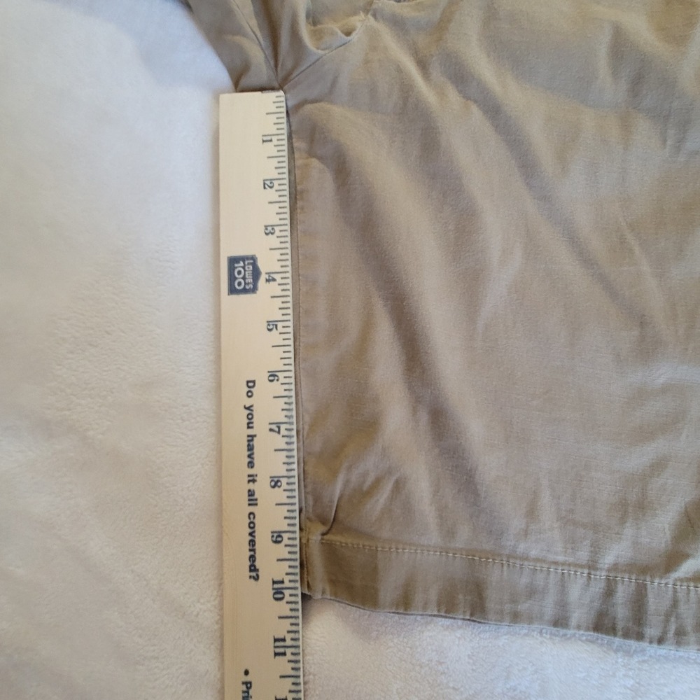 Abercrombie & Fitch Chino Shorts Mens 30 Tan Stretch‎ Twill Flat Front Classic - Picture 6 of 9
